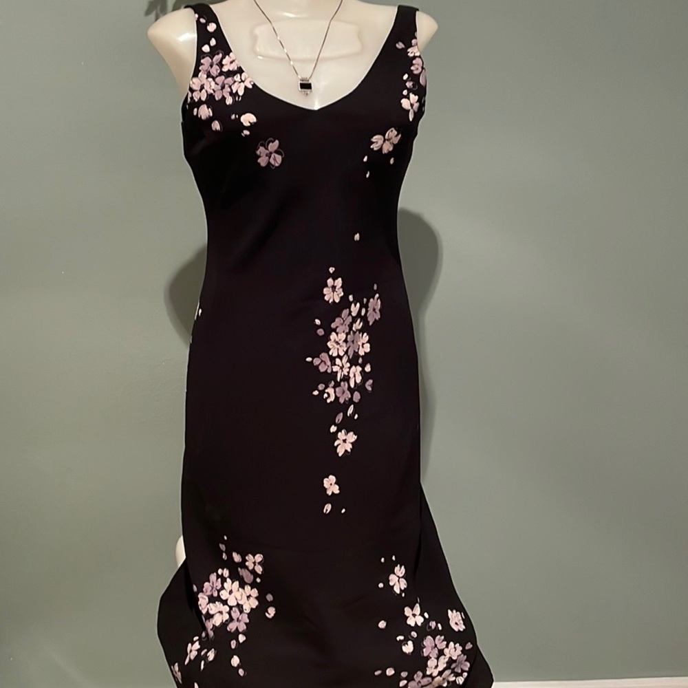 Jones New York Dress Petite Black Floral